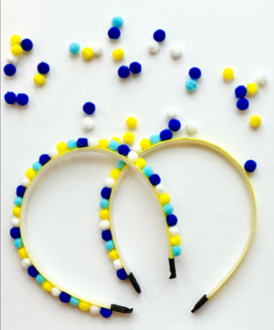 Game Day Pom Pom Headband
