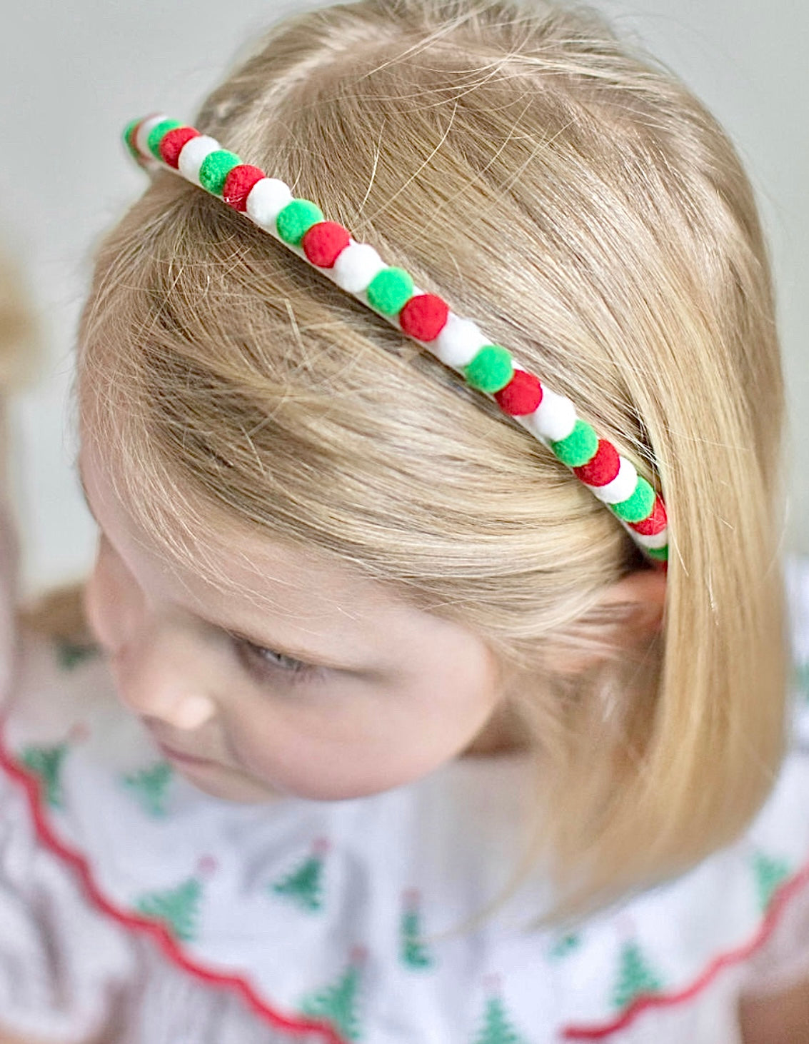 Christmas Pom Pom Headband