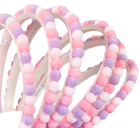 Princess Pom Pom Headband